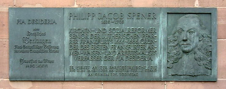 Memorial plaque in Frankfurt am Main for Philipp Jakob Spender